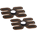 PEARL sports 2er-Set EMS-Bauchmuskel- & Sixpack-Muskeltrainer mit je 6 Pads PEARL sports EMS-Bauchmuskeltrainer