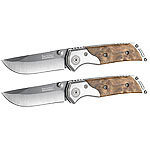 Semptec Urban Survival Technology 2er-Set Keramik-Taschenmesser mit 7 cm Klinge, Holz-Griff Semptec Urban Survival Technology Keramik Taschenmesser