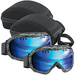 Speeron 2er-Set Superleichte Hightech-Ski- & Snowboardbrillen inkl. Hardcase Speeron