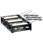 Rosenstein & Söhne Faltbares Teelicht-Raclette für 2 Personen, mit Schaber, 3er-Set Rosenstein & Söhne Mini-Raclettes