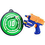 Playtastic Spielzeugpistole mit 5 Schaumstoffgeschossen & Zielscheibe Playtastic Soft Dart Blaster-Pistolen
