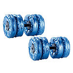 PEARL sports Befüllbare Hanteln, je bis 8 kg, 2er-Set PEARL sports Befüllbare Hanteln