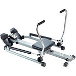 PEARL sports Rudergerät mit Trainingscomputer, Schlagzähler, Hydraulik-Zylinder PEARL sports Rudergeräte