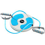 PEARL sports Fitness Twisting Disk mit Expander für Bauchmuskeln & Taille, Ø 28 PEARL sports Edelstahl-Eierköpfer