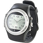 PEARL sports Sport-Armbanduhr mit Schrittzähler, 3D-Sensor, nachleuchtenden Zeigern PEARL sports Sport Armbanduhr mit 3D-Sensor