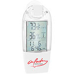 infactory Solar-Fenster-Thermometer und Hygrometer mit Trend-Anzeige infactory Solar-Fenster-Hygrometer-Thermometer