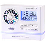infactory Aroma-Wecker und -Diffuser mit Entspannungstönen infactory Aroma-Wecker