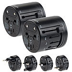 revolt 2er-Set Universal-Reisestecker "All in One Travel Adapter" revolt Weltreisestecker