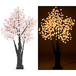 Luminea LED-Deko-Kirschbaum, 384 beleuchtete Blüten, 150 cm, Versandrückläufer Luminea 