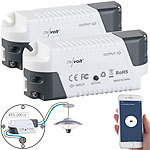revolt 2er-Set Funk-Empfänger KFS-200.rc, Amazon Alexa & Google Assistant revolt WLAN-Empfänger für Funk-Schalter