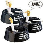 infactory 3er-Set Fluppy - der hustende Aschenbecher infactory Gag-Aschenbecher
