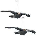 Royal Gardineer 2er-Set Vogelschreck "Falke" zum Aufhängen, 54 cm Flügel-Spannweite Royal Gardineer Vogel-Vertreiber