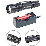 KryoLights Cree-LED-Taschenlampe Police TRC-140.akku, 10W, 840 Lumen, IP65 KryoLights LED-Akku-Taschenlampen