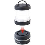 PEARL Faltbare Mini-Campingleuchte mit Batteriebetrieb, 25 Lumen, 0,5 Watt PEARL Camping-Laternen batteriebetrieben