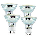 Luminea LED-Spotlight, Glasgehäuse, GU10, 2,5W, 230V, 300 lm, warmweiß,4er-Set Luminea LED-Spots GU10 (warmweiß)
