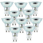 Luminea LED-Spotlight, Glasgehäuse, GU10, 2,5W, 230V, 300lm, warmweiß,10er-Set Luminea LED-Spots GU10 (warmweiß)