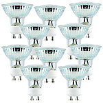 Luminea LED-Spotlight, Glasgehäuse, GU10, 3,3 W, 320lm,5000K,10er-Set Luminea LED-Spots GU10 (neutralweiß)