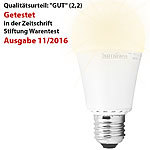 Luminea LED-Lampe, Klasse A+, 12 W, E27, warmweiß, 3000 K, 1.055 lm, 220° Luminea LED-Tropfen E27 (warmweiß)