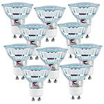 PEARL LED-Spotlight, Glasgehäuse, GU10, 1,5W, 230V,120lm, warmweiß, 10er-Set PEARL LED-Spots GU10 (warmweiß)