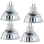 PEARL LED-Spotlight mit Glasgehäuse, GU5.3 , 1,5W, 12V, 180lm, weiß, 4er-Set PEARL LED-Spots GU5.3 (neutralweiß)