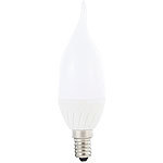 Luminea Geschwungene LED-Kerzenlampe, 3 W, E14, tageslichtweiß, 10er-Set Luminea LED-Kerzen E14 (tageslichtweiß)