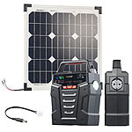 revolt Solar-Generator & Powerbank mit 20-W-Solarzelle & Anschlusskabel, 75Ah revolt 2in1-Solar-Generatoren & Powerbanks, mit externer Solarzelle