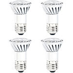 Luminea LED-Spot mit Metallgehäuse, 3x 1W, tageslichtweiß, E27, 230lm, 4er-Set Luminea LED-Spots E27 (tageslichtweiß)