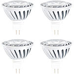 Luminea LED-Spot mit Metallgehäuse, GU5.3, 3 W, warmweiß, 230 lm, 4er-Set Luminea LED-Spots GU5.3 (warmweiß)