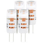 Luminea High-Power LED-Stiftlampe, G4, 1,2 W, warmweiß, 4er-Set Luminea LED-Stifte G4 (warmweiß)