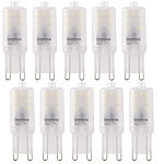Luminea 10er-Set High-Power LED-Stiftlampen, G9, 2 W, 6400 K/tageslichtweiß Luminea LED-Stifte G9 (tageslichtweiß)