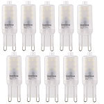 Luminea 10er-Set High-Power-LED-Stiftlampen, G9, 2 Watt, 2700 K / warmweiß Luminea LED-Stifte G9 (warmweiß)