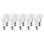 Luminea LED-Reflektor E27, R63, 8 W, 600 lm, tageslichtweiß 6400 K, 10er-Set Luminea LED-Tropfen E27 R63 (tageslichtweiß)
