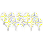 Luminea LED-Stiftsockellampe, 15 SMD LEDs, G4 (12V), ww,vertikal 10er Luminea