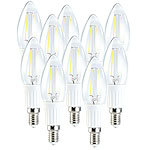 Luminea LED-Filament-Kerze, 1,8W, E14, warmweiß, 200 lm, 360° 10er Set Luminea LED-Filament-Kerzen E14 (warmweiß)