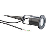 Luminea Einflammiger Bodenstrahler in Schwarz, GU10, IP67, 1,5m-Kabel Luminea Bodenstrahler