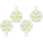 Luminea High-Power G4-LED-Stiftsockel m. SMD5050-LEDs, 1,8 Watt, weiß, 4er-Set Luminea LED-Stifte G4 (neutralweiß)