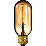 Luminea Vintage-Schmucklampe, Tubular, mit gitterförmigem Glühdraht Luminea