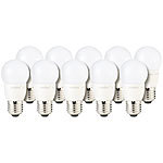Luminea LED-Tropfen, E27, 3 W, 250 lm, 160°, 6.400 K, tageslichtweiß, 10er-Set Luminea LED-Tropfen E27 (tageslichtweiß)