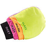 Lescars 4in1 Mikrofaser-Auto-Waschhandschuh Lescars Mikrofaser Waschhandschuhe