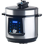 Sichler Haushaltsgeräte Programmierbarer 11in1-Schnellkochtopf, 5 l, 1.000 W, bis 70 kPa Druck Sichler Haushaltsgeräte Programmierbare Schnellkochtöpfe