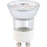 Luminea LED-Spotlight, Glasgehäuse, 100 lm, MR11, GU10, 1,2 Watt, weiß Luminea LED Spots GU10 MR11 (weiß)