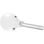 PEARL LED-Lupe mit 2 LEDs und Aluminium-Griff PEARL LED-Hand-Leselupen