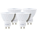 Luminea COB-LED-Spotlight, GU10, 7 W, 500 lm, tageslichtweiß, 4er-Set Luminea LED-Spots GU10 (tageslichtweiß)