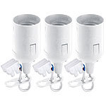PEARL Baufassung im 3er-Set, E14 mit 2-poliger Lüsterklemme, Weiß PEARL Lampen Baufassung