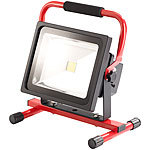 AGT LED-Fluter mit Metallgehäuse und Akku-Betrieb, 30 Watt, weiß, 5000 K AGT LED-Akku-Baustrahler (tageslichtweiß)