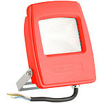 KryoLights Wetterfester LED-Fluter in Rot, 10W, IP65, Warmweiß KryoLights Wasserfeste LED-Fluter (warmweiß)
