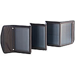 revolt Faltbares Ladegerät Solarpanel mit 2x USB-Port, 30 W revolt Mobiles Solarpanels mit USB-Anschluss, für Smartphones & Co.
