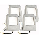 KryoLights Wetterfeste LED-Fluter, 10 W, 750 Lumen, IP65, tageslichtweiß, 4er-Set KryoLights
