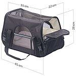 Sweetypet Hand- & Auto-Transporttasche für Haustiere bis 8 kg, Größe M, schwarz Sweetypet Transporttaschen für Haustiere