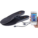 PEARL outdoor Beheizbare Akku-Schuheinlagen, App-Steuerung, Bluetooth 4.0, Gr. 42-44 PEARL outdoor Beheizbare Schuheinlagen mit Akku & Bluetooth